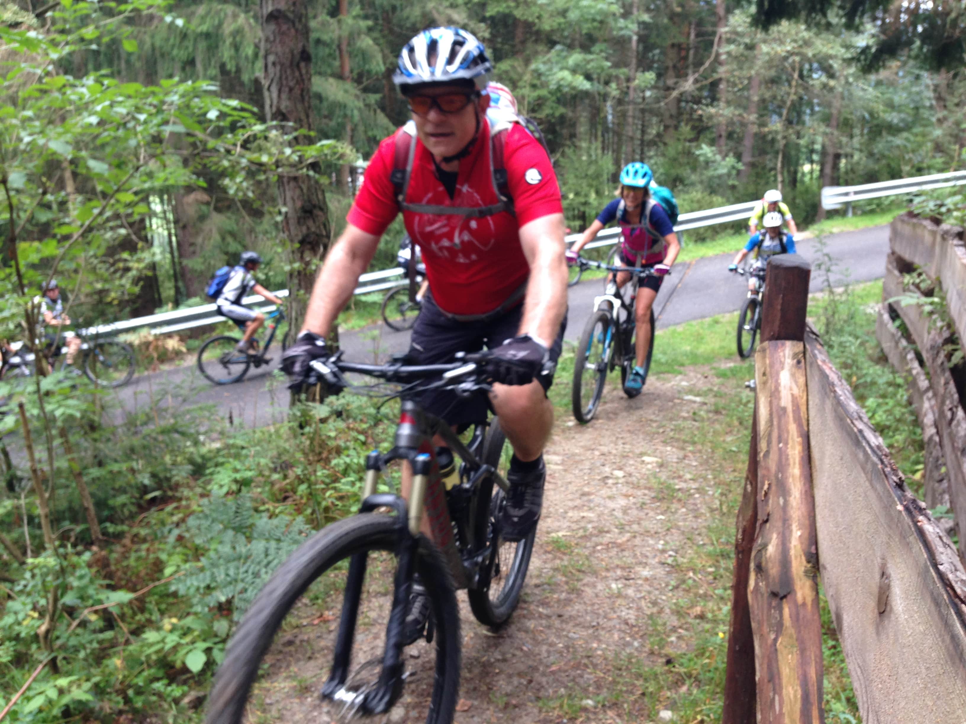 MTB-Action im Wald
